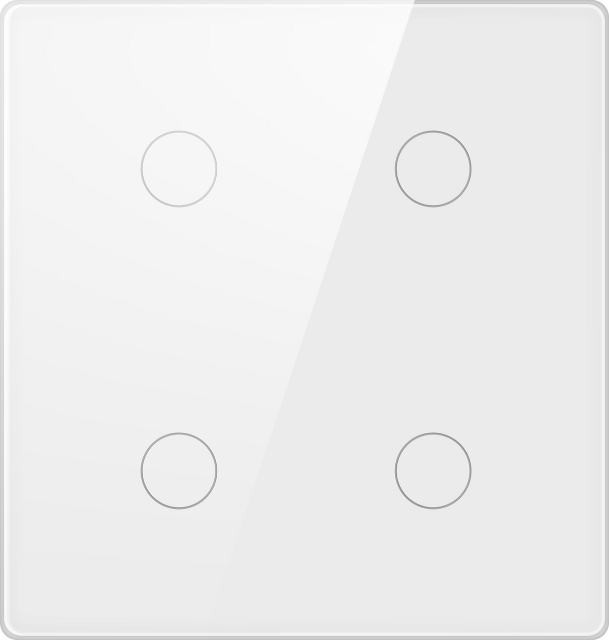 Interruptor Inteligente 4x4 vidro Touch 2.5d