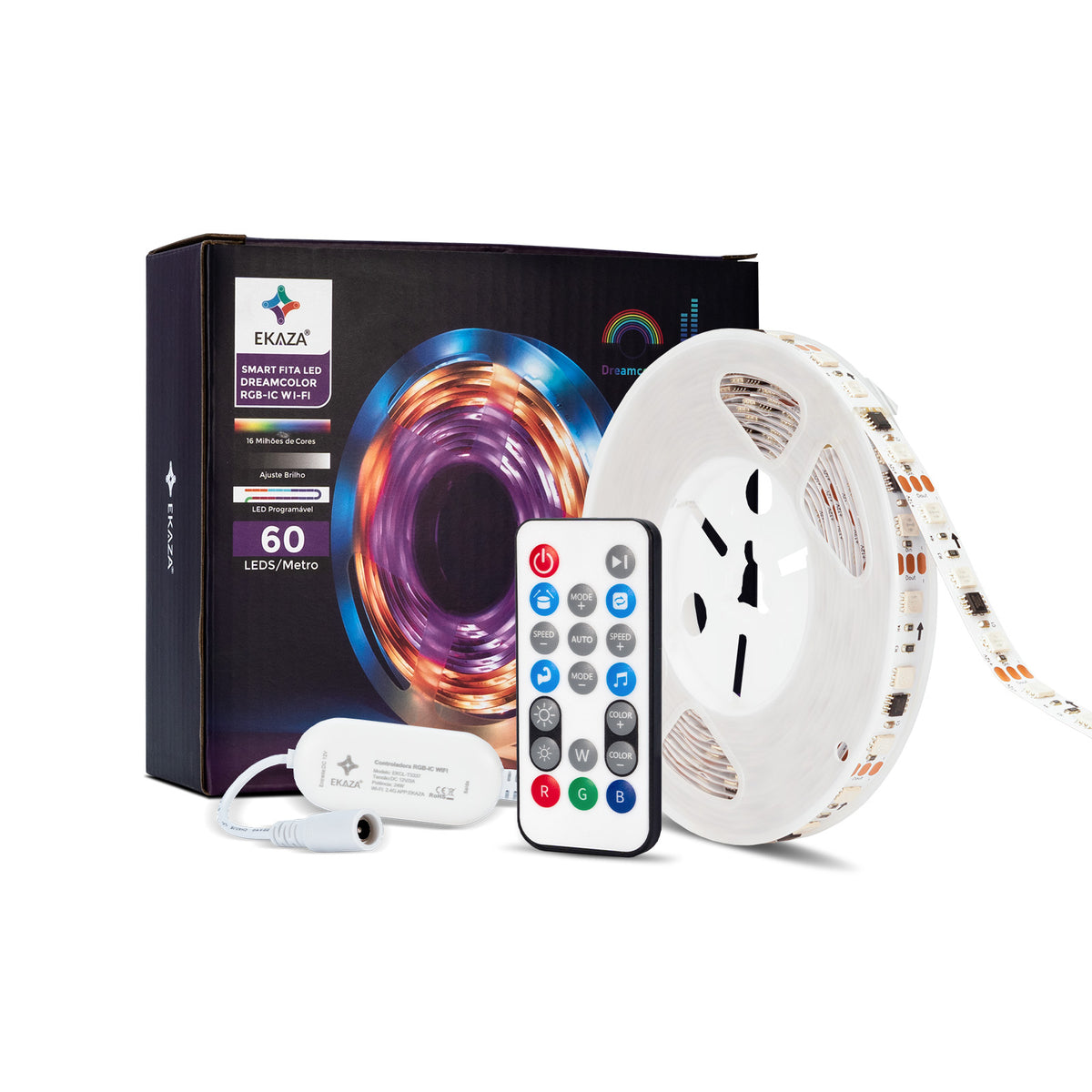 Fita LED RGB-IC Dreamcolor 60 LEDs/M 5M WIFI